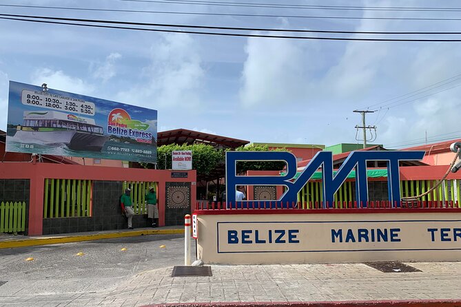 Belize water taxi terminal in belize city